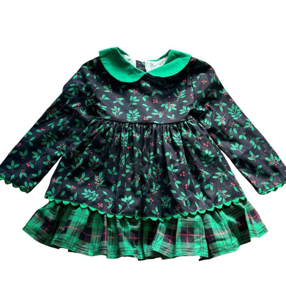 SWEET MAGNOLIA CLOTHING CO. Holly Berry Dress 18m NWT